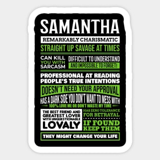 Samantha Sticker